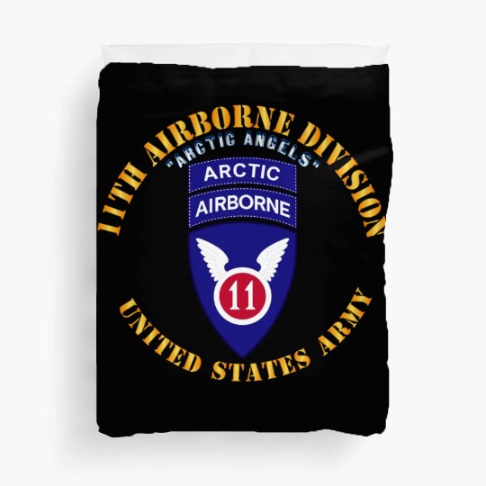 11th Airborne Division Arctic Angels w Arctic Tab Duvet Covers