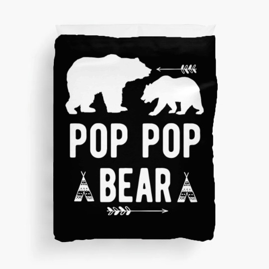 Pop Pop Bear Arrow Grandpa Bear Grandparents Duvet Covers