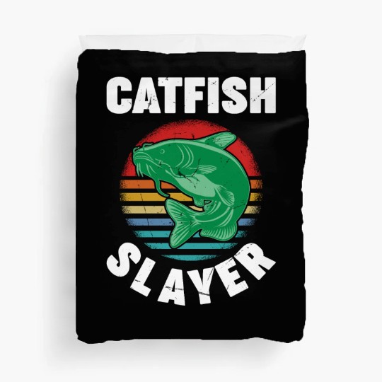 Catfish Slayer - Wels Catfish Hunter Duvet Covers