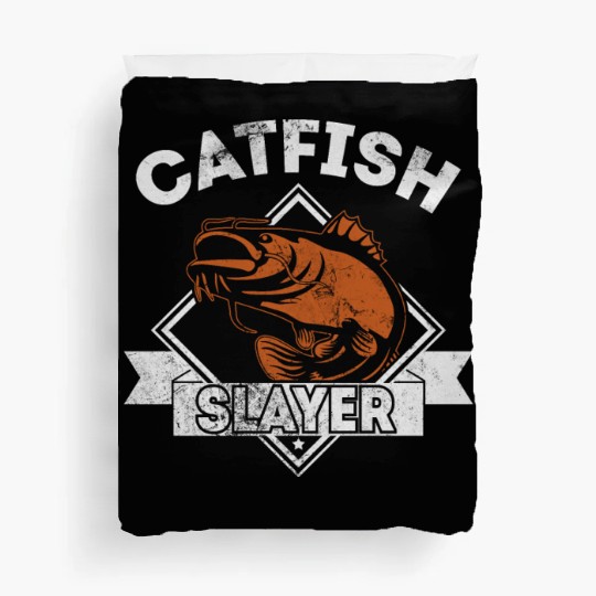 Catfish Slayer - Wels Catfish Hunter Duvet Covers