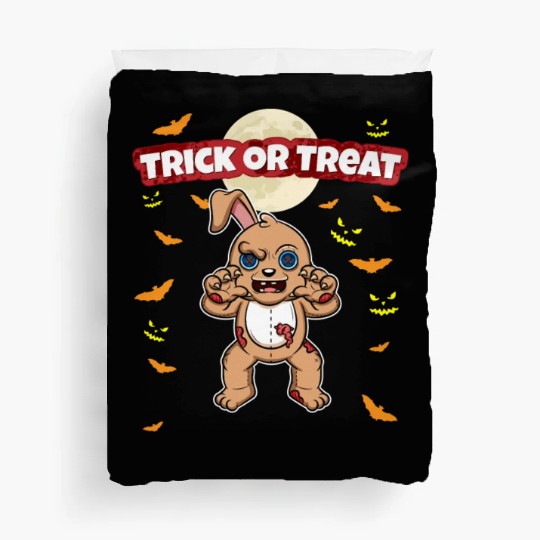 Trick Or Treat Scary Creepy Halloween Monster Duvet Covers