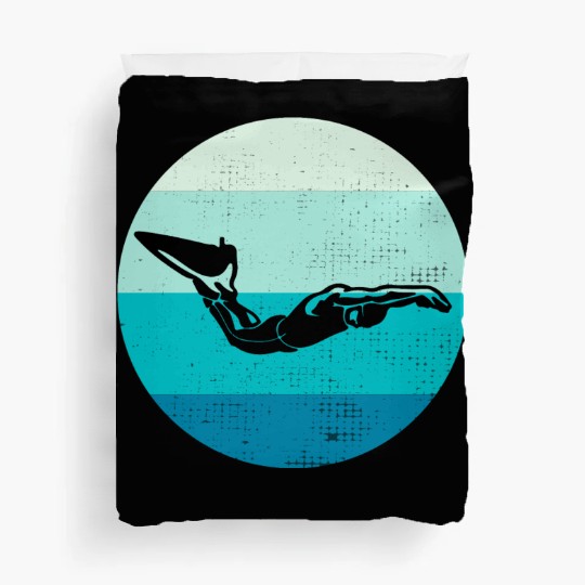 Finswimming Swimming Swimmer Swim Water sport Duvet Covers