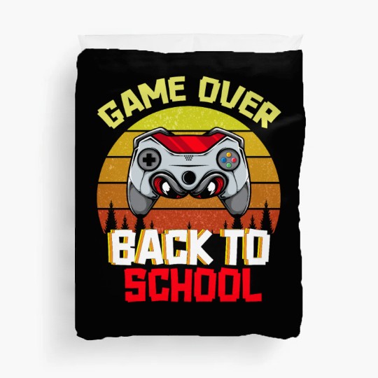 Game Over Back to School Duvet Covers
