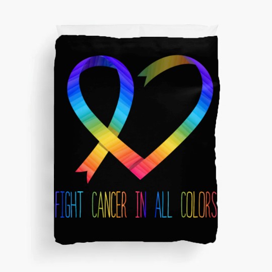 Cancer Sucks In Every Color Fighter Fight Support Duvet Covers