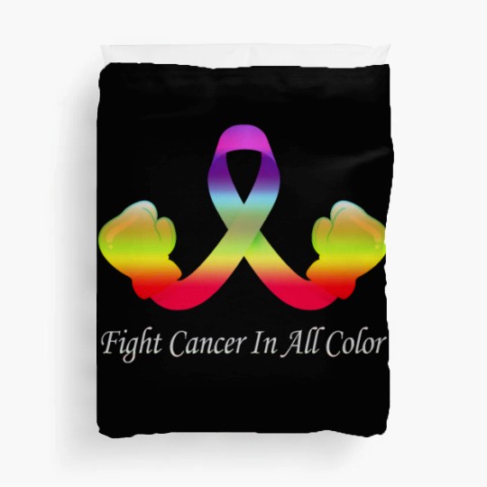 Cancer Sucks In Every Color Fighter Fight Support Duvet Covers