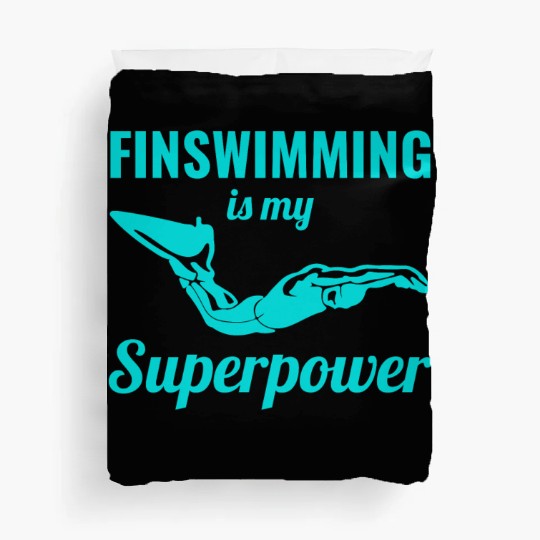 Finswimming Swimming Swimmer Swim Water sport Duvet Covers