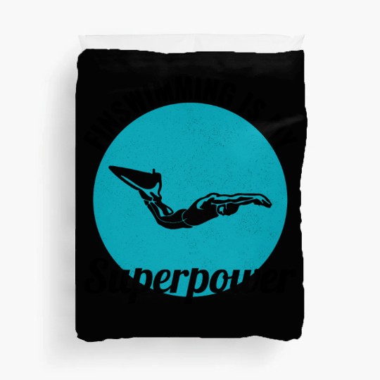 Finswimming Swimming Swimmer Swim Water sport Duvet Covers