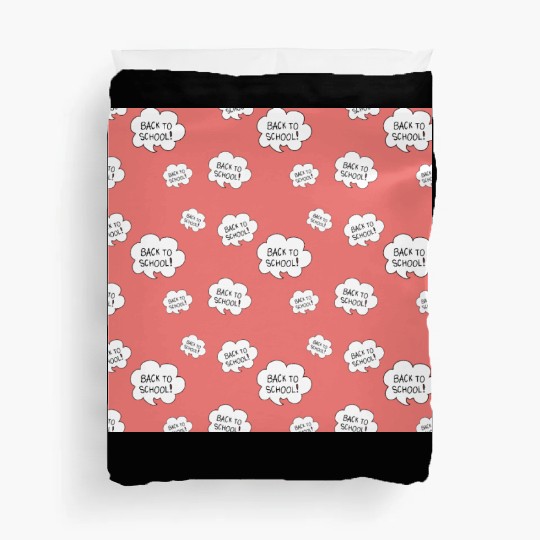 BACK TO SCHOOL SEAMLESS PATTERN Duvet Covers