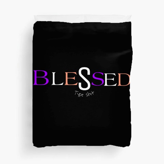 Purple and pink blessed aka pimp shit type shit Duvet Covers