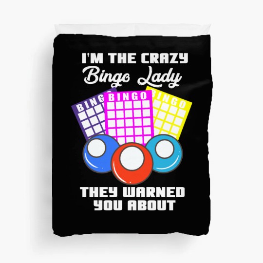 Crazy Bingo Lady Duvet Covers