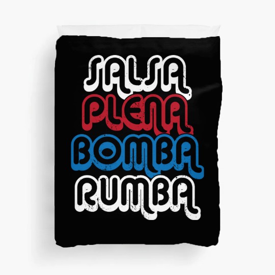 Puerto Rico Dance Salsa Plena Bomba Rumba Duvet Covers