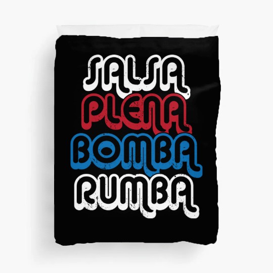 Puerto Rico Dance Salsa Plena Bomba Rumba Duvet Covers
