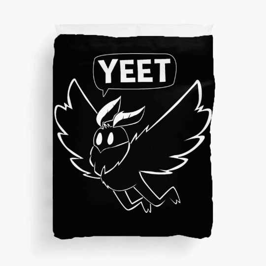 Mothman Yeet Cryptid Lover Funny Mothman Duvet Covers