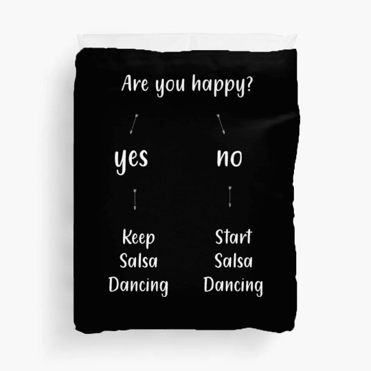 Are You Happy Ballroom Dance Funny Salsa Duvet Covers