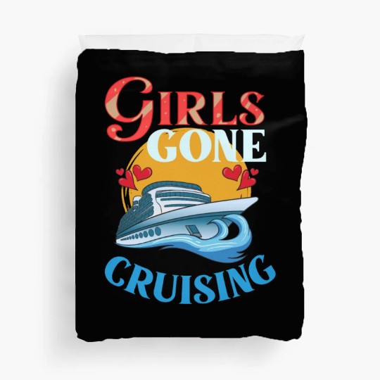 Cruise Ship Vacation Trip Party Sailing Boating Duvet Covers