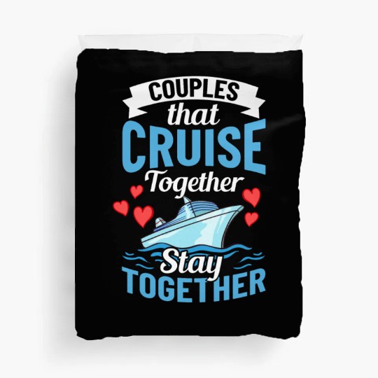 Cruise Ship Vacation Trip Party Sailing Boating Duvet Covers