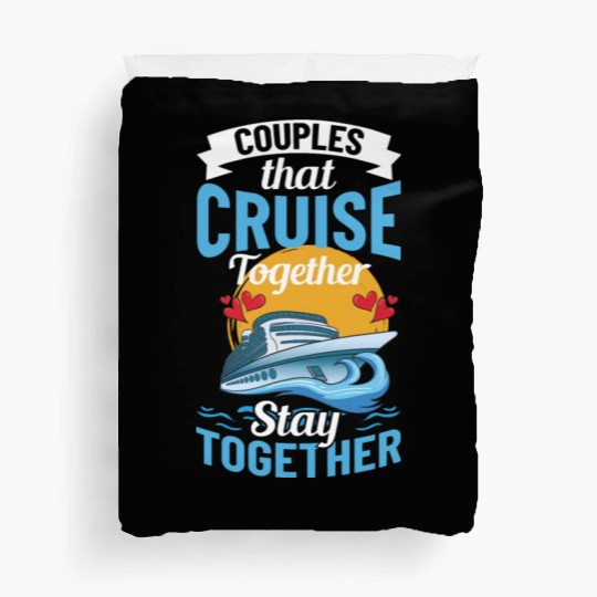 Cruise Ship Vacation Trip Party Sailing Boating Duvet Covers