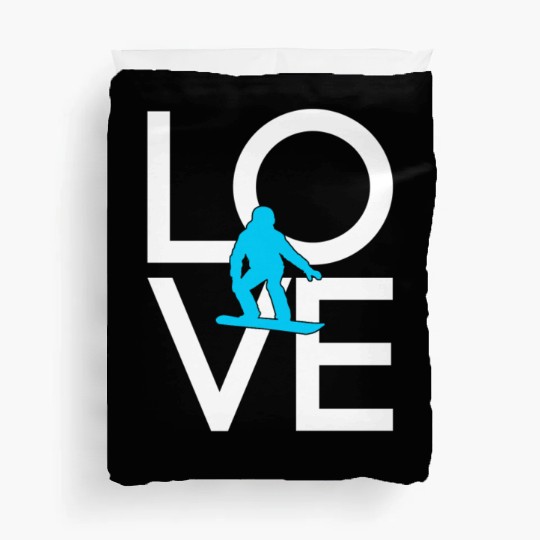 snowboarding Duvet Covers