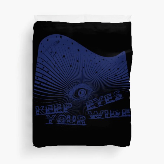 Eyes Wide Winter Storm 2 Deep Blue Duvet Covers