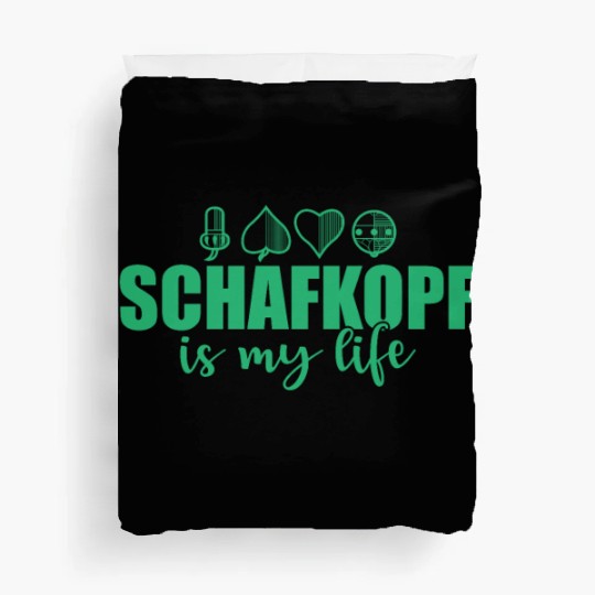Schafkopf is my Life Card Game playing Card Duvet Covers