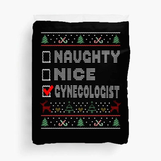 Naughty Nice Gynecologist, Matching Christmas Duvet Covers