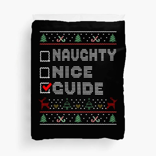 Naughty Nice Guide, Matching Christmas Group Duvet Covers