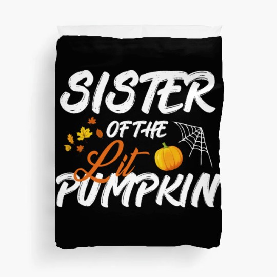 Lit Pumpkin Halloween Costume Duvet Covers