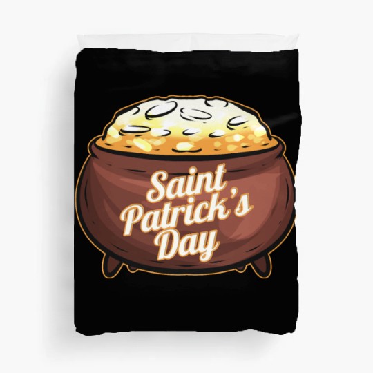 Pot Of Gold For St. Patricks Day Duvet Covers