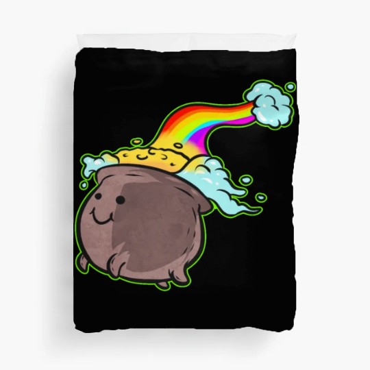A Pot Of Gold At The End Of A Rainbow For St. Duvet Covers