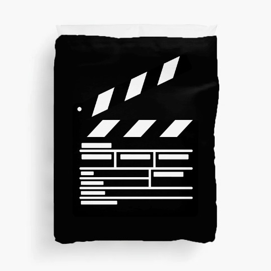 movie flap directing cinema Duvet Covers