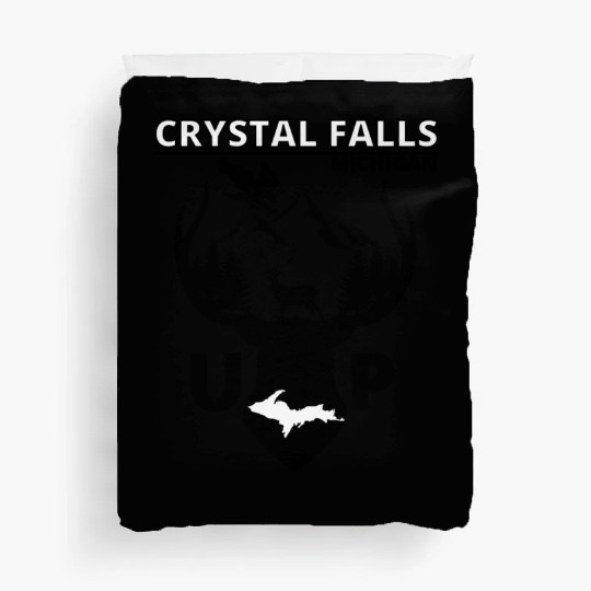 Crystal Falls Michigan Upper Peninsula Duvet Covers