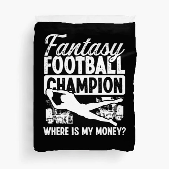 Fantasy Football Championship Funny Money Team Duvet Covers