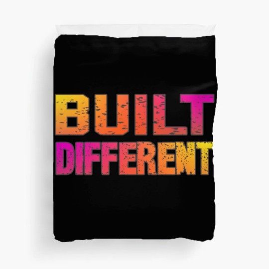 Built Different On Another Level Funny Gaming Duvet Covers