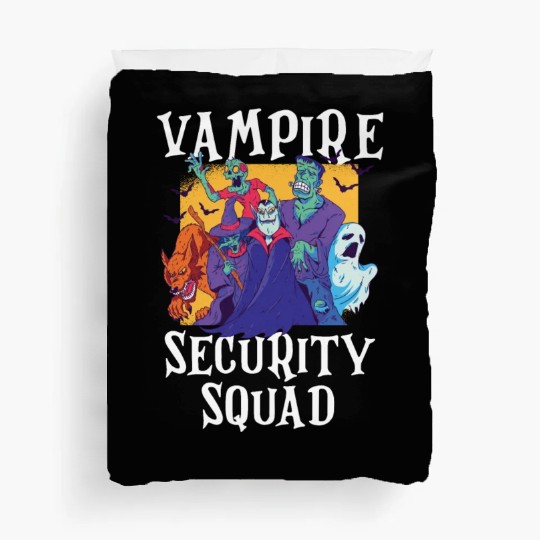 Vampire Security Squad Funny Easy Halloween Costum Duvet Covers