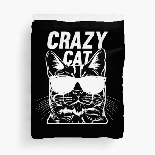 Cat Owner Cat Lover Funny Cat Meme I Crazy Cat Duvet Covers