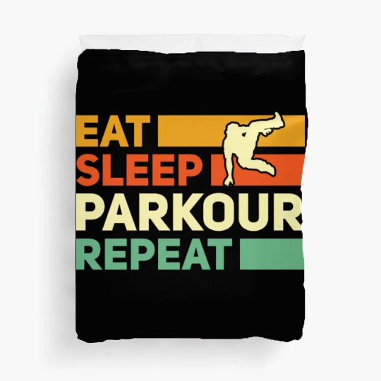 Parkour, Freerunning, Street Workout Acrobatic Duvet Covers