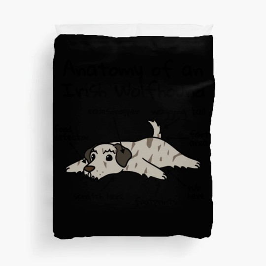Anatomy Of A Irish Wolfhound Duvet Covers