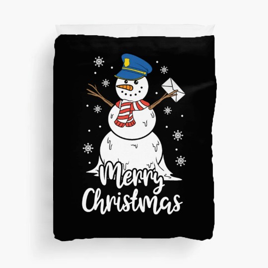 Christmas Funny Postman Mailman Snowman Xmas Gift Duvet Covers