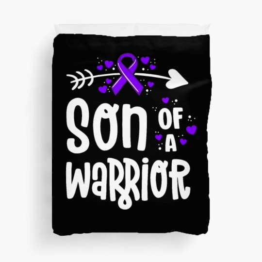 Son Of A Warrior Hodgkins Lymphoma Cancer Duvet Covers