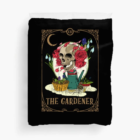 Garden Plants Tarot Card Occult Club Gothic Duvet Covers