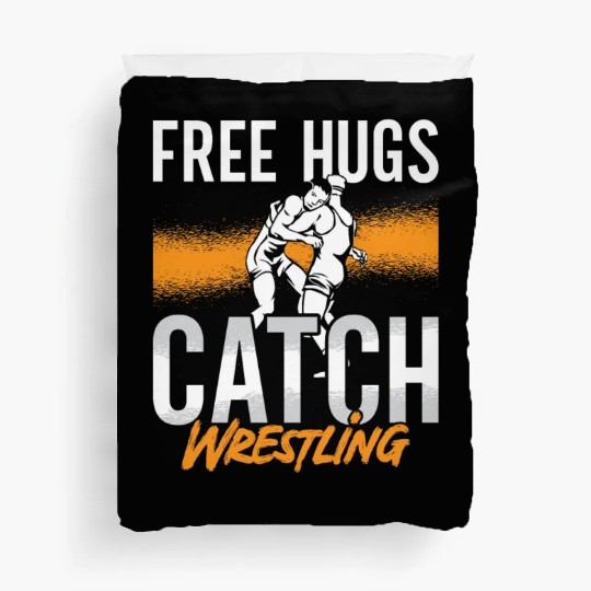 Catch Wrestling Free Hugs Wrestler Fight Grappling Duvet Covers
