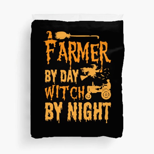farmer by day witch by night. Duvet Covers