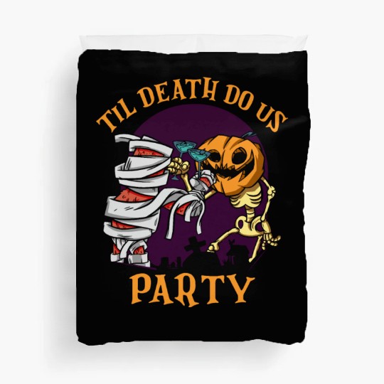 Til Death Do Us Party Bridal Bachelorette Couples Duvet Covers