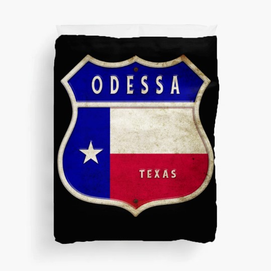 Odessa Texas coat of arms flags design Duvet Covers