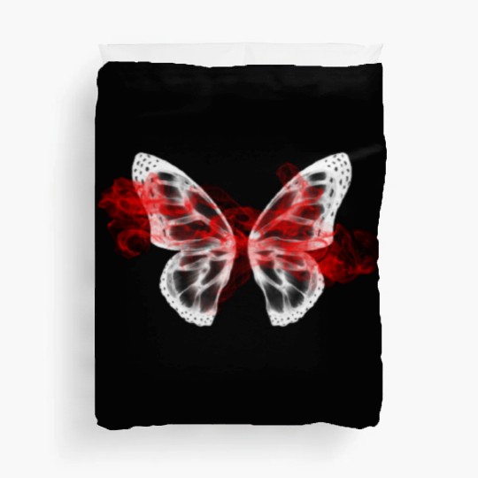 red cloud butterfly back to school ,hallowen Duvet Covers