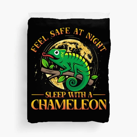 Feel safe at night sleep with a Chameleon Duvet Covers