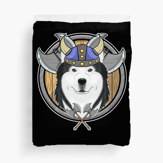 Siberian Husky I Valhalla I Viking Duvet Covers