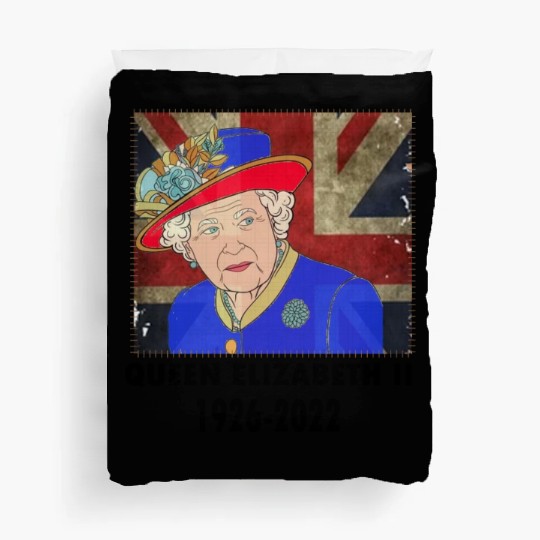 Queen Elizabeth II - rip Queen Elizabeth II - rest Duvet Covers