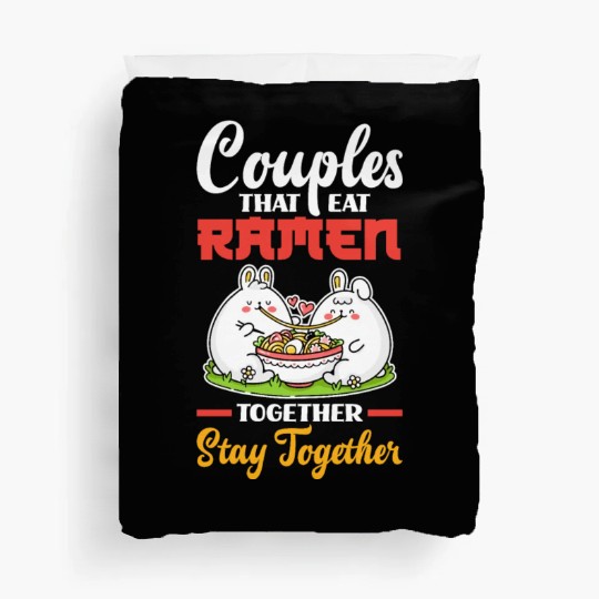 Couples Ramen Valentine's Day Gift Duvet Covers