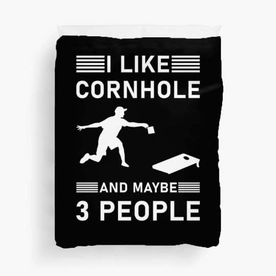 I like cornhole and maybe 3 people - Bean Bag Toss Duvet Covers